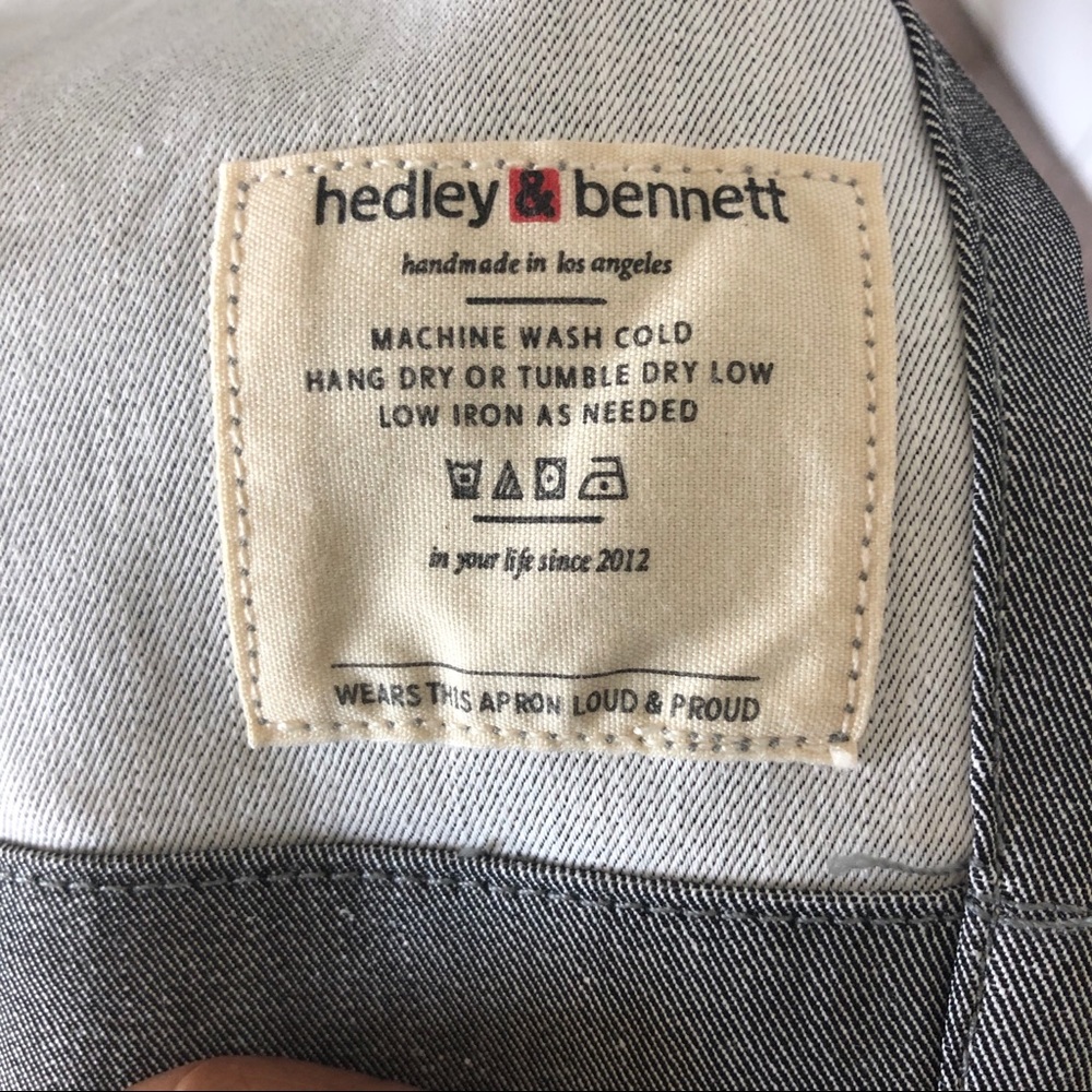 Hedley & Bennett Peppercorn Gray Classic Apron - Picture 3 of 8